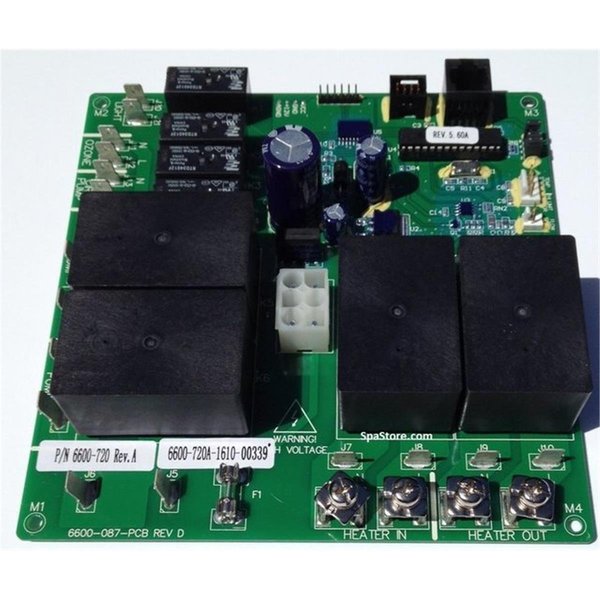 Bufonadas Circuit Board with 4 Big Relays for LX-15 Rev 5.57 2000 Plus - 2 Pumps BU2115713